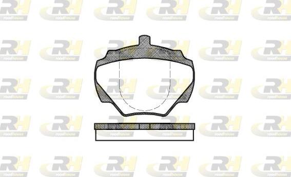 Roadhouse 2222.00 - Kit de plaquettes de frein, frein à disque cwaw.fr