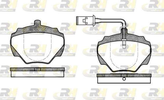 Roadhouse 2222.01 - Kit de plaquettes de frein, frein à disque cwaw.fr