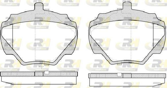 Roadhouse 2222.10 - Kit de plaquettes de frein, frein à disque cwaw.fr