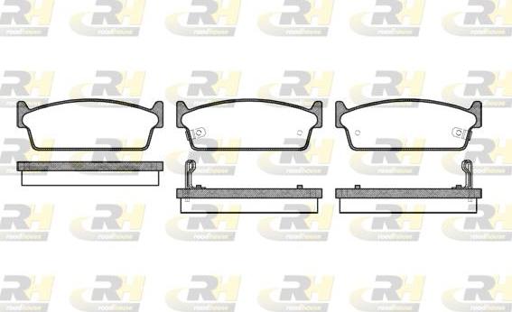 Roadhouse 2227.02 - Kit de plaquettes de frein, frein à disque cwaw.fr