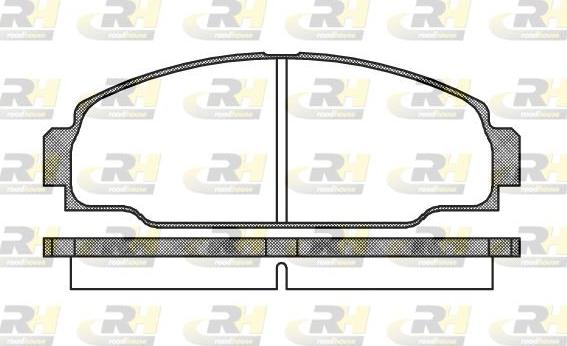 Roadhouse 2274.00 - Kit de plaquettes de frein, frein à disque cwaw.fr