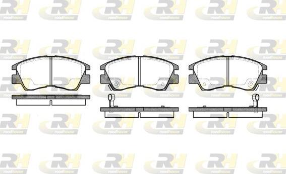 Roadhouse 2275.02 - Kit de plaquettes de frein, frein à disque cwaw.fr