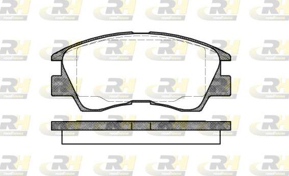 Roadhouse 2275.10 - Kit de plaquettes de frein, frein à disque cwaw.fr