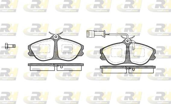 Roadhouse 2276.02 - Kit de plaquettes de frein, frein à disque cwaw.fr