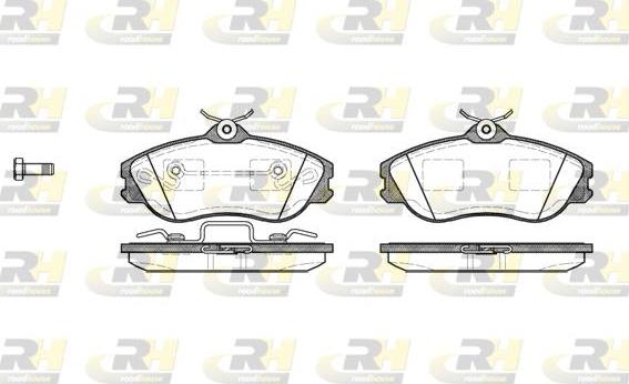 Roadhouse 2276.20 - Kit de plaquettes de frein, frein à disque cwaw.fr