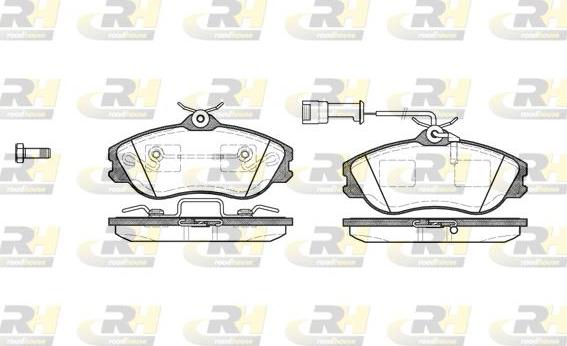 Roadhouse 2276.22 - Kit de plaquettes de frein, frein à disque cwaw.fr