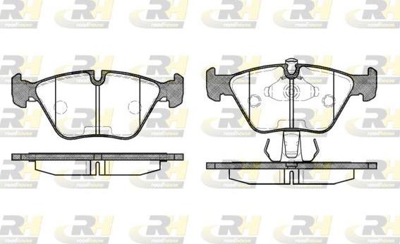 Roadhouse 2270.15 - Kit de plaquettes de frein, frein à disque cwaw.fr