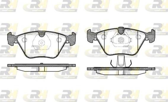 Roadhouse 2270.13 - Kit de plaquettes de frein, frein à disque cwaw.fr