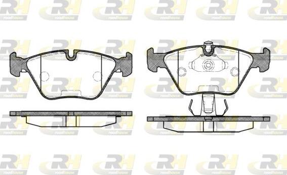 Roadhouse 2270.25 - Kit de plaquettes de frein, frein à disque cwaw.fr