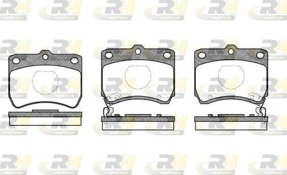 Roadhouse 2271.02 - Kit de plaquettes de frein, frein à disque cwaw.fr