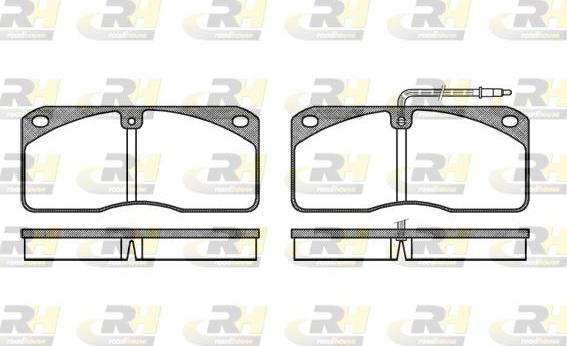 Roadhouse 2278.40 - Kit de plaquettes de frein, frein à disque cwaw.fr