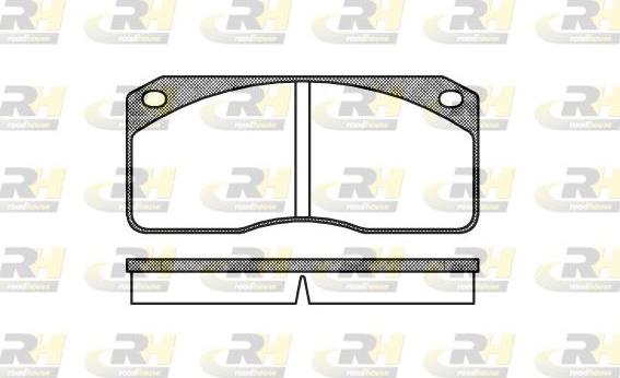 Roadhouse 2278.00 - Kit de plaquettes de frein, frein à disque cwaw.fr