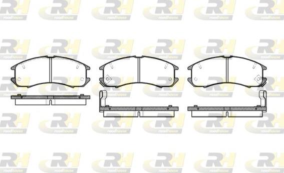 Roadhouse 2273.02 - Kit de plaquettes de frein, frein à disque cwaw.fr