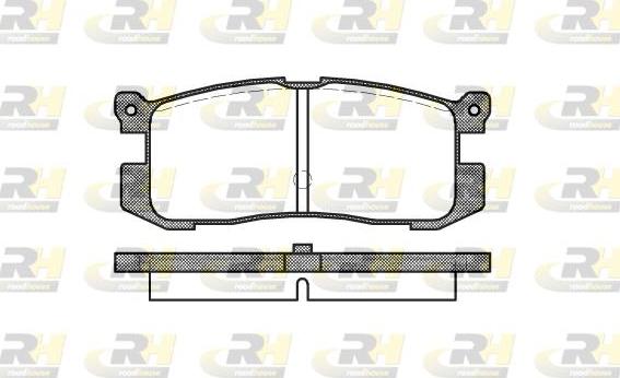 Roadhouse 2272.00 - Kit de plaquettes de frein, frein à disque cwaw.fr