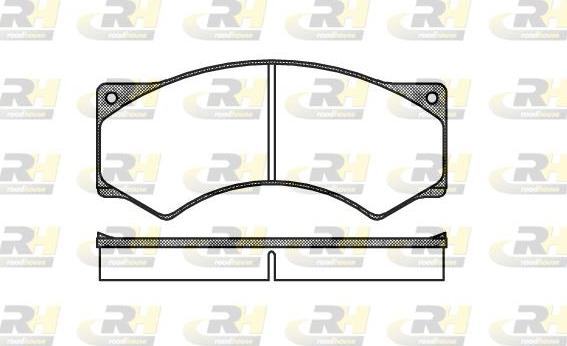 Roadhouse 2277.00 - Kit de plaquettes de frein, frein à disque cwaw.fr