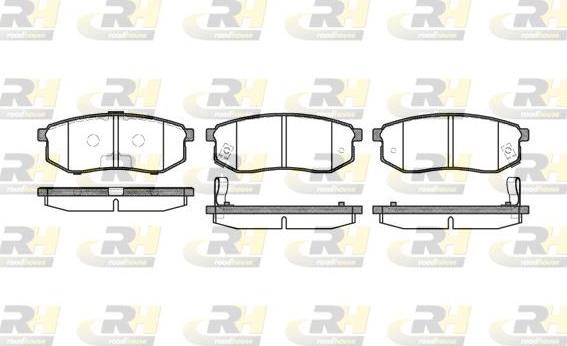 Roadhouse 2749.02 - Kit de plaquettes de frein, frein à disque cwaw.fr