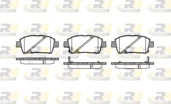 Roadhouse 2740.02 - Kit de plaquettes de frein, frein à disque cwaw.fr