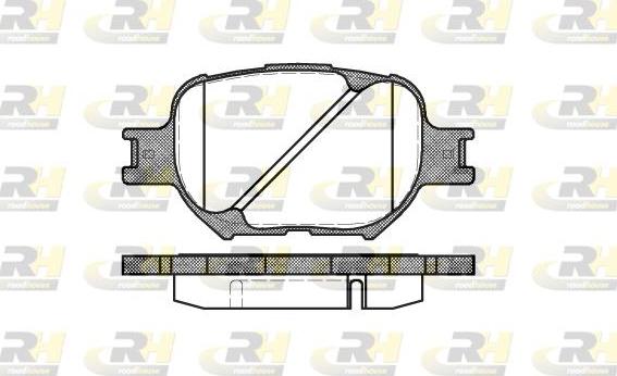 Roadhouse 2742.00 - Kit de plaquettes de frein, frein à disque cwaw.fr