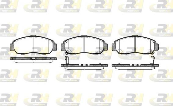 Roadhouse 2747.12 - Kit de plaquettes de frein, frein à disque cwaw.fr