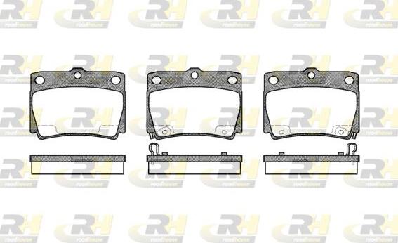 Roadhouse 2750.02 - Kit de plaquettes de frein, frein à disque cwaw.fr