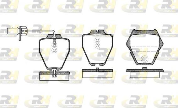 Roadhouse 2752.22 - Kit de plaquettes de frein, frein à disque cwaw.fr