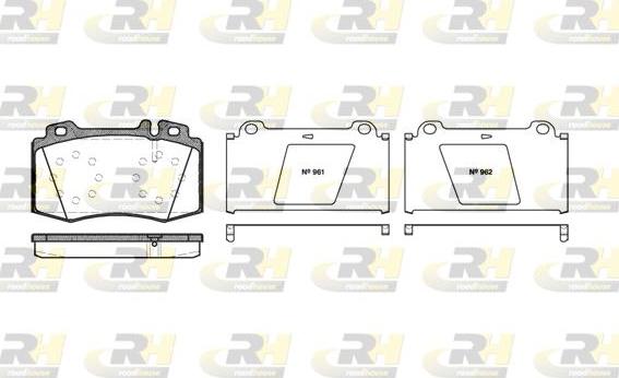 Roadhouse 2769.00 - Kit de plaquettes de frein, frein à disque cwaw.fr