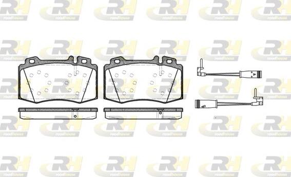 Roadhouse 2769.02 - Kit de plaquettes de frein, frein à disque cwaw.fr