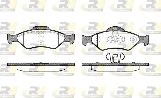 Roadhouse 2765.00 - Kit de plaquettes de frein, frein à disque cwaw.fr