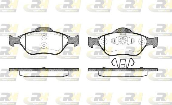 Roadhouse 2766.00 - Kit de plaquettes de frein, frein à disque cwaw.fr