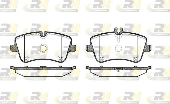 Roadhouse 2768.00 - Kit de plaquettes de frein, frein à disque cwaw.fr