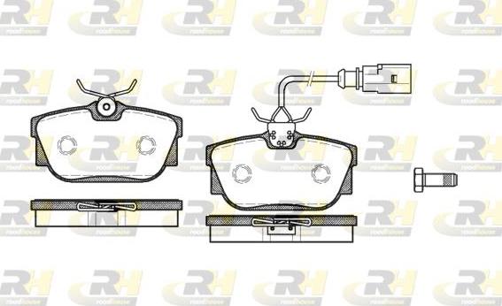 Roadhouse 2767.01 - Kit de plaquettes de frein, frein à disque cwaw.fr