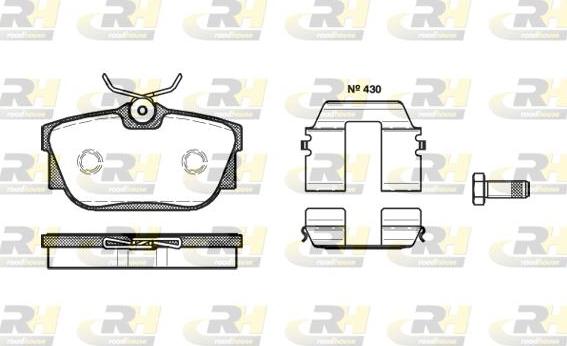 Roadhouse 2767.10 - Kit de plaquettes de frein, frein à disque cwaw.fr