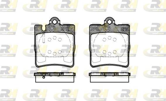 Roadhouse 2709.10 - Kit de plaquettes de frein, frein à disque cwaw.fr