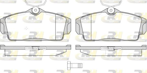 Roadhouse 2704.10 - Kit de plaquettes de frein, frein à disque cwaw.fr