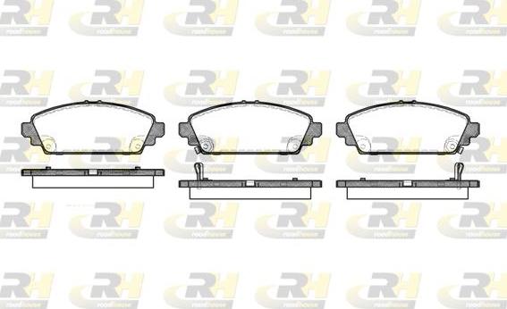 Roadhouse 2700.02 - Kit de plaquettes de frein, frein à disque cwaw.fr