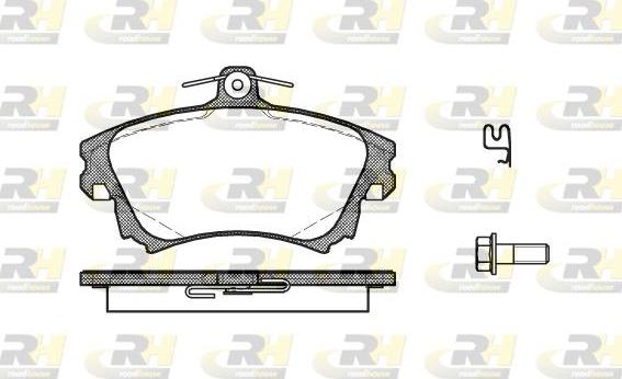 Roadhouse 2708.02 - Kit de plaquettes de frein, frein à disque cwaw.fr