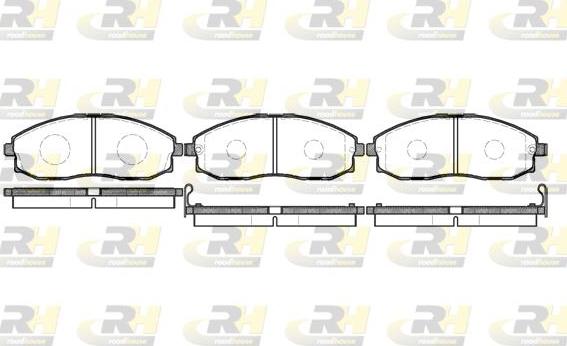 Roadhouse 2703.02 - Kit de plaquettes de frein, frein à disque cwaw.fr