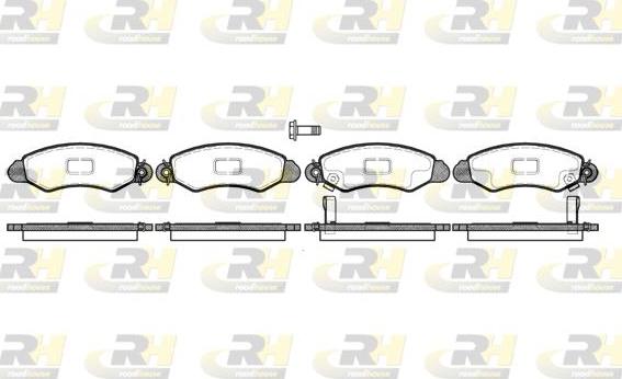 Roadhouse 2702.02 - Kit de plaquettes de frein, frein à disque cwaw.fr