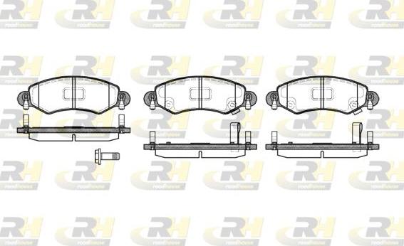 Roadhouse 2702.12 - Kit de plaquettes de frein, frein à disque cwaw.fr