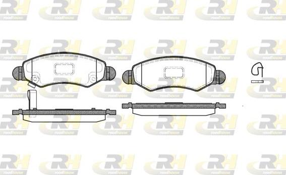 Roadhouse 2702.21 - Kit de plaquettes de frein, frein à disque cwaw.fr