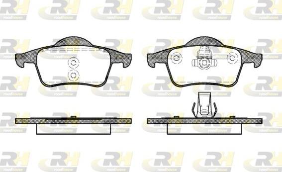 Roadhouse 2714.00 - Kit de plaquettes de frein, frein à disque cwaw.fr