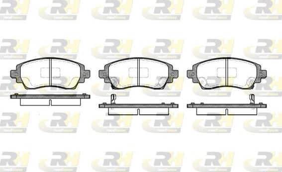 Roadhouse 2716.02 - Kit de plaquettes de frein, frein à disque cwaw.fr