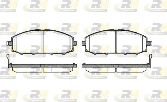 Roadhouse 2711.04 - Kit de plaquettes de frein, frein à disque cwaw.fr