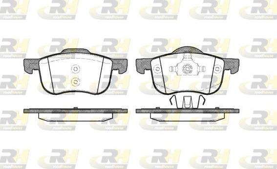 Roadhouse 2713.00 - Kit de plaquettes de frein, frein à disque cwaw.fr