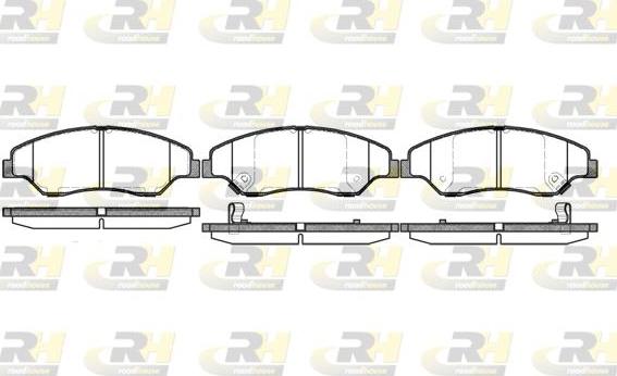 Roadhouse 2739.02 - Kit de plaquettes de frein, frein à disque cwaw.fr