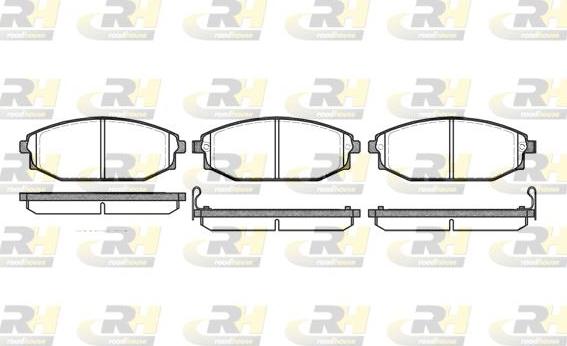 Roadhouse 2734.02 - Kit de plaquettes de frein, frein à disque cwaw.fr