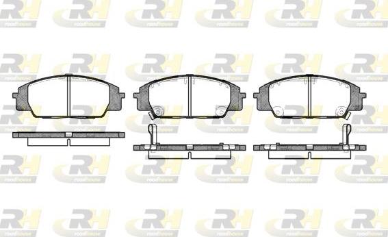 Roadhouse 2735.02 - Kit de plaquettes de frein, frein à disque cwaw.fr