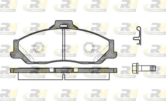 Roadhouse 2730.01 - Kit de plaquettes de frein, frein à disque cwaw.fr