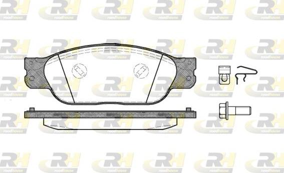 Roadhouse 2731.00 - Kit de plaquettes de frein, frein à disque cwaw.fr