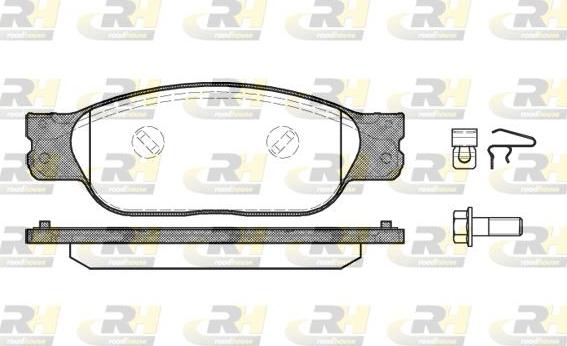 Roadhouse 2731.10 - Kit de plaquettes de frein, frein à disque cwaw.fr